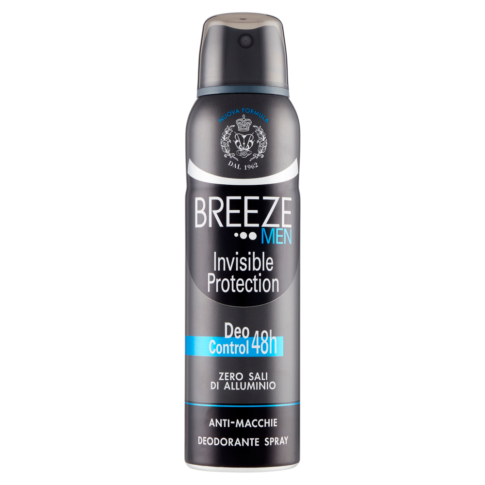 BREEZE MEN DEODORANTE SPRAY INVISIBLE 150ML