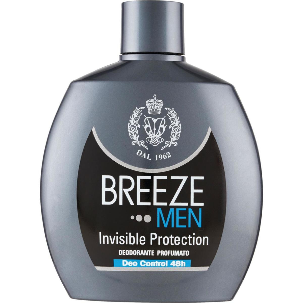 BREEZE MEN DEODORANTE SQUEEZE INVISIBLE PROTECTION 48H 100ML