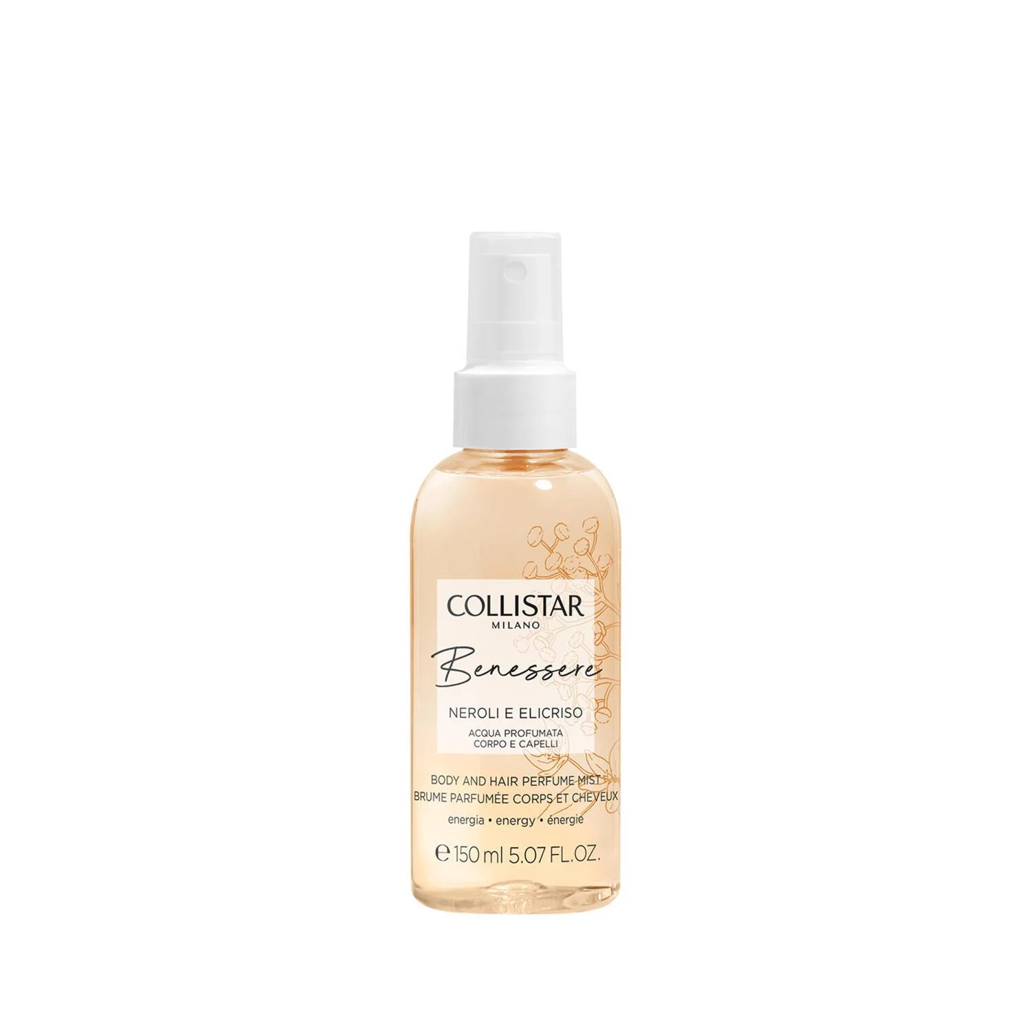 COLLISTAR BENESSERE NEROLI  E ELICRISO ACQUA CORPO/CAPELLI 150ML