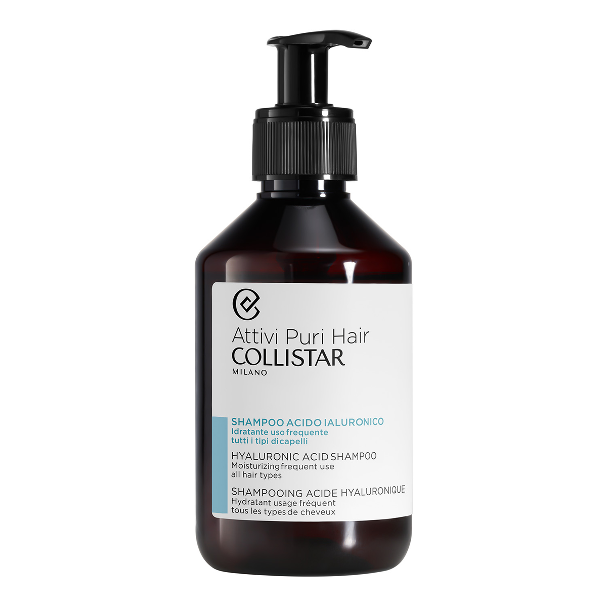 COLLISTAR ATTIVI PURI HAIR ACIDO IALURONICO SHAMPOO IDRATANTE USO FREQUENTE 500ML