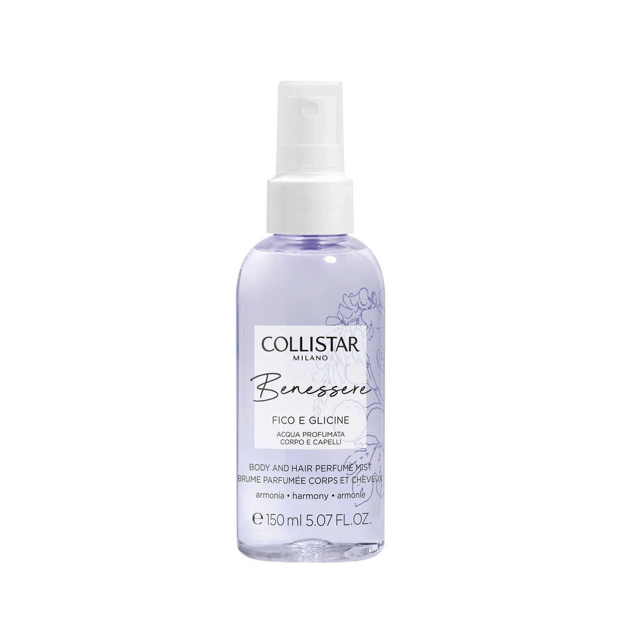 COLLISTAR BENESSERE FICO E GLICINE ACQUA CORPO E CAPELLI 150ML