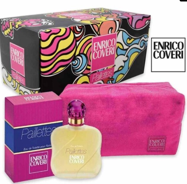 ENRICO COVERI CONFEZIONE PAILLETTES EDT 75 ML + POCHETTE