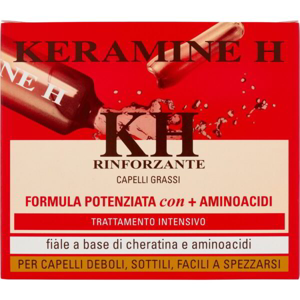 KERAMINE H FIALE RINFORZANTE CAPELLI GRASSI TRATTAMENTO INTENSIVO X10