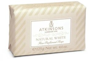 ATKISONS FINE PARFUMED SOAP NATURAL WHITE 125 GR