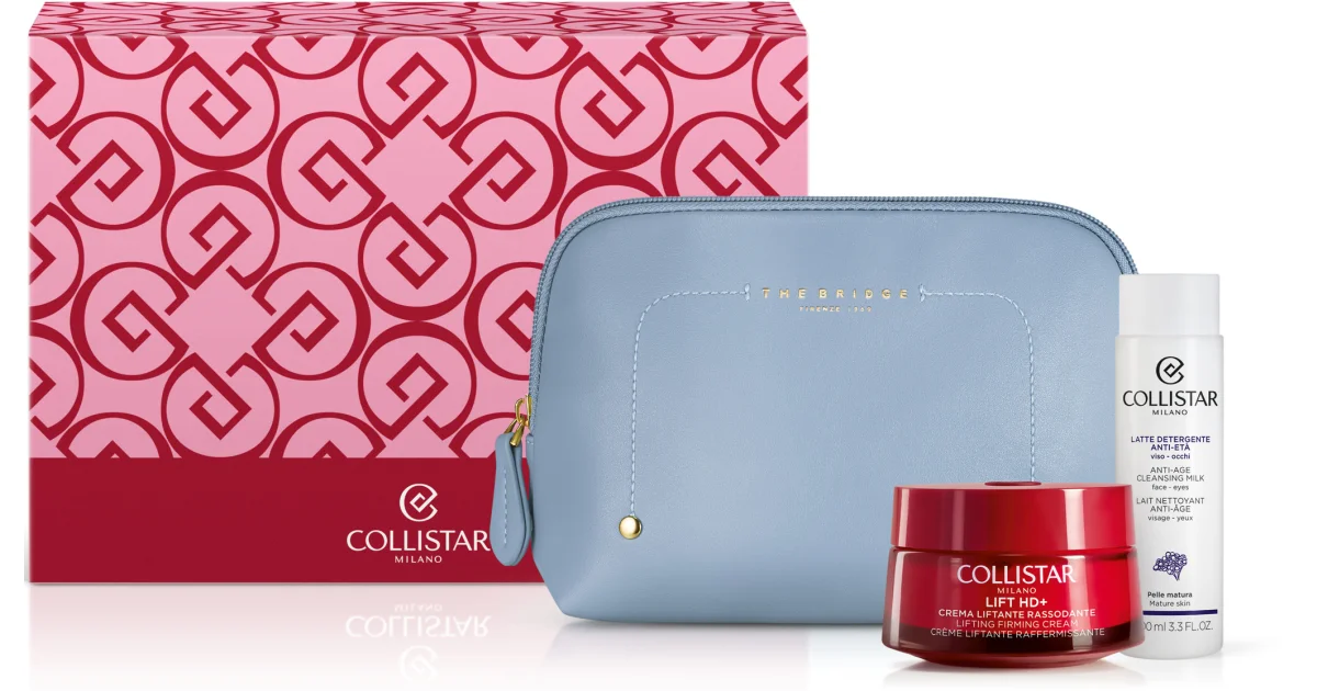 COLLISTAR CONFEZIONE CREMA LIFT HD 50ML+LATTE DETERGENTE+ CAMPIONE GOCCE MAGICHE+POCHETTE
