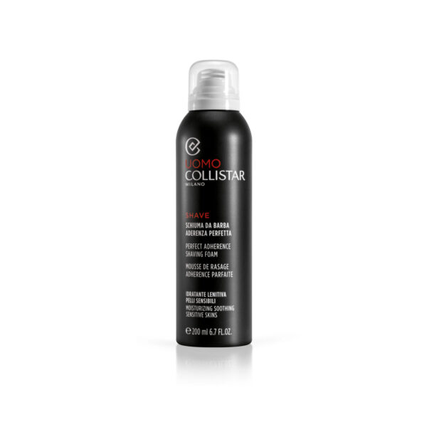 COLLISTAR UOMO SCHIUMA DA BARBA ADERENZA PERFETTA PELLI SENSIBILI 200 ML - immagine 2