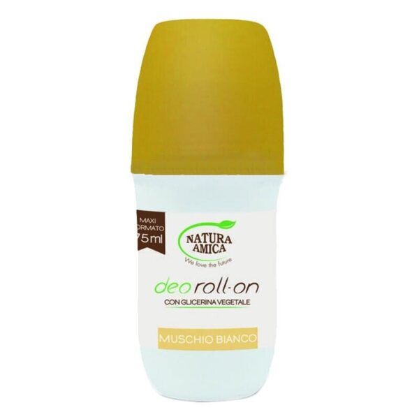 NATURA AMICA DEODORANTE ROLL ON MUSCHIO BIANCO 75ML