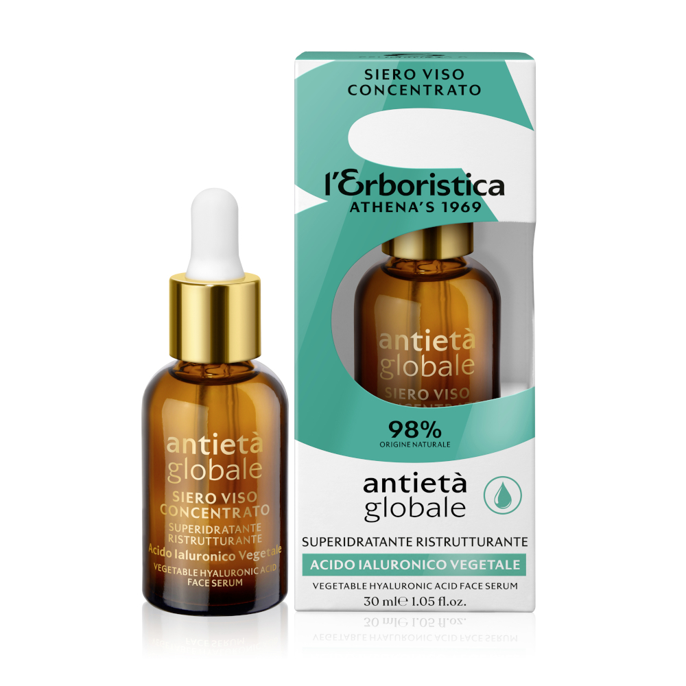 L ERBORISTICA ANTIETA' GLOBALE SIERO VISO CONCENTRATO SUPERIDRATANTE & RISTRUTTURANTE 30 ML