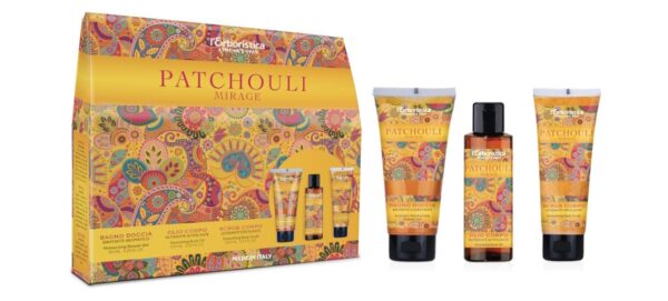 L' ERBORISTICA CONFEZIONE PATCHOULI BAGNO DOCCIA 150ML +OLIO CORPO 100ML + SCRUB CORPO 100ML