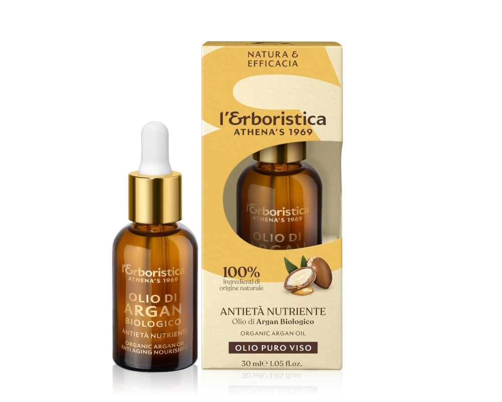 L' ERBORISTICA OLIO VISO E DECOLLTE OLIO DI ARGAN 100% NATURALE 30 ML