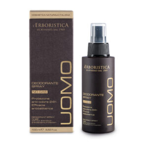 L ERBORISTICA UOMO DEODORANTE NO GAS PROTEZIONE 24 H ANTIBATTERICA 100 ML