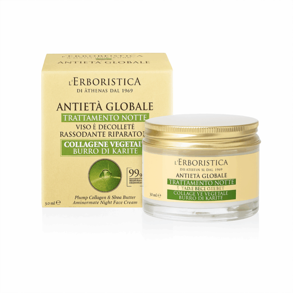 L' ERBORISTICA ANTIETA' GLOBALE TRATTAMENTO NOTTE VISO E DECOLLETE RASSODANTE 50 ML