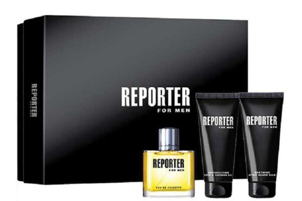 REPORTER FOR MEN CONFEZIONE EDT 75ML + SHOWER GEL 100ML +AFTER SHAVE BALM 100ML