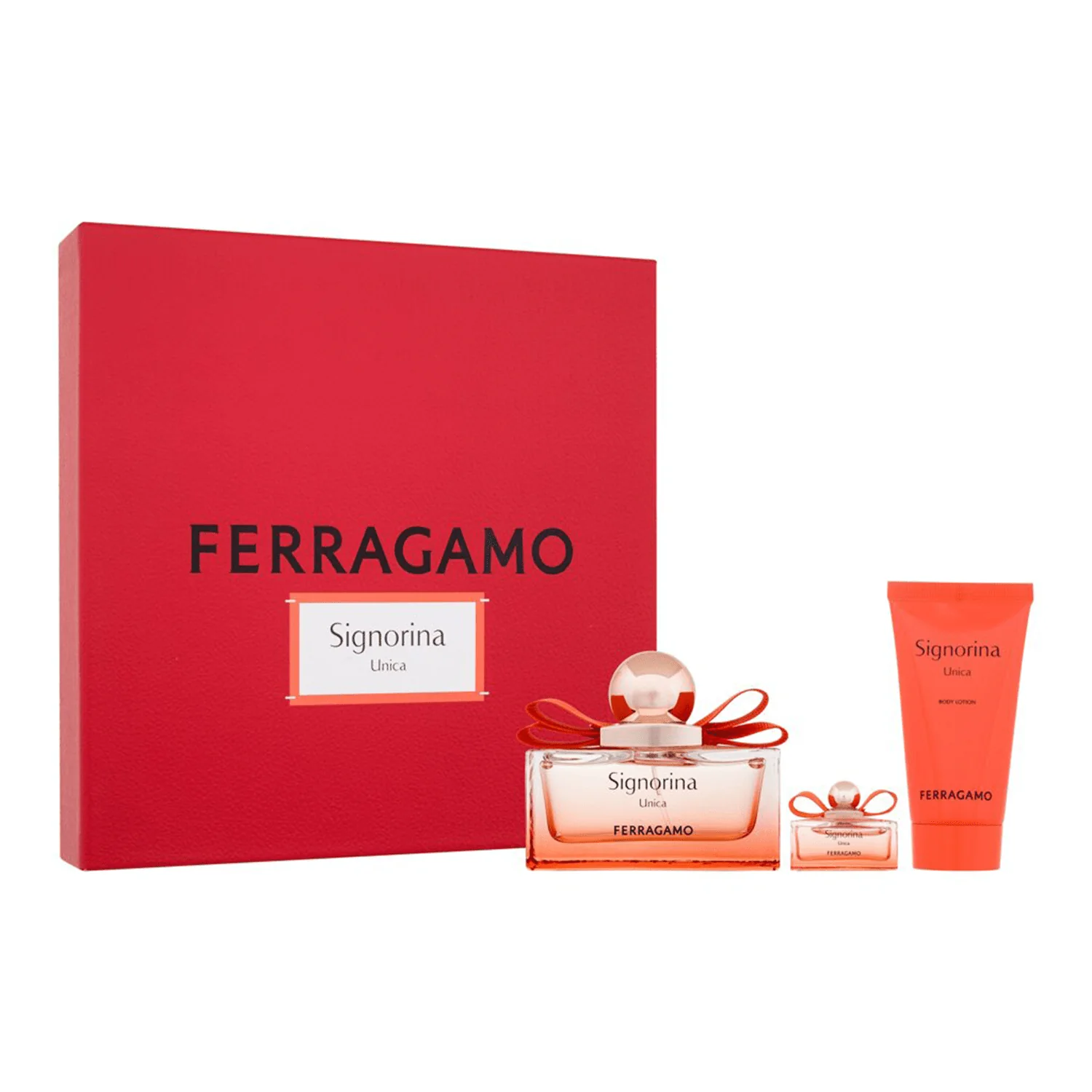 SALVATORE FERRAGAMO CONFEZIONE SIGNORINA UNICA EDP 100 ML+ EDP 15ML+ BODY LOTION 100ML