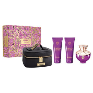 VERSACE DYLAN PURPLE EDT 100ML +SHOWER GEL 100ML +BODY LOTION 100ML +BEAUTY