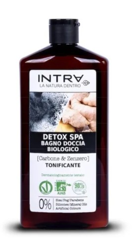 INTRA CARBONE E ZENZERO BAGNODOCCIA BIO DETOX 400 ML