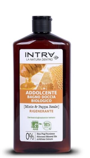 INTRA MIELE E PAPPA REALE BAGNODOCCIA BIOLOGICO ADDOLCENTE RIGENERANTE 400 ML