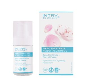 INTRA ROSA CENTIFOLIA E FIORI DI PESCO SIERO CONCENTRATO ACIDO JALURONICO BIO 30 ML