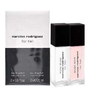 NARCISO RODRIGUEZ DUO FOR HER PURE MUSC+FOR HER MUSC NOIR 2 PER 20 ML