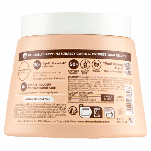 ALAMA HYDRA MASK IDRATANTE PER CAPELLI SECCHI 500 ML - immagine 2