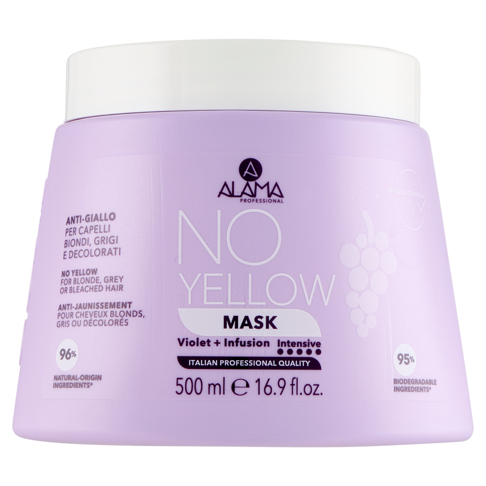 ALAMA NO YELLOW MASK PER CAPELLI BIONDI O DECOLORATI 500 ML