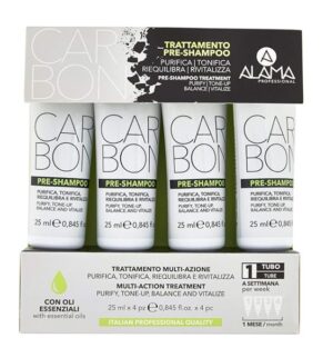 ALAMA CARBON PRE-SHAMPOO PURIFICANTE-TONIFICANTE-RIVITALIZZANTE 100 ML