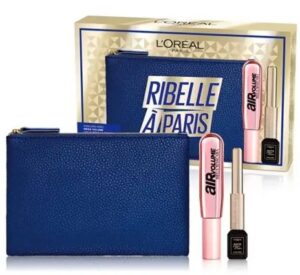 L'OREAL RIBELLE A PARIS MASCARA AIR MEGA VOLUME NERO + EYELINER MATTE SIGNATURE