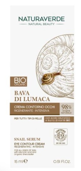 NATURAVERDE BAVA DI LUMACA CONTORNO OCCHI RIGENERANTE 15 ML