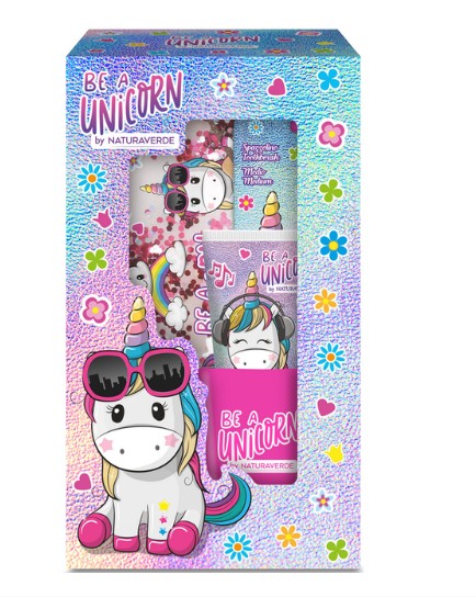 NATURAVERDE BE A UNICORN CFZ SPAZZOLINO+DENTIFRICIO+BICCHIERE+POCHETTE