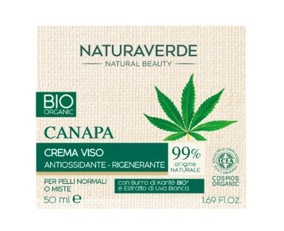 NATURAVERDE BIO CANAPA CREMA VISO ANTIRIGHE 50 ML