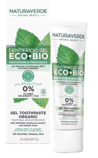 NATURAVERDE BIO DENTIFRICIO NO FLUORO BIO MENTA 75 ML