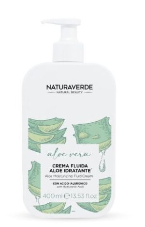 NATURAVERDE CREMA FLUIDA ALOE IDRATANTE 400ML