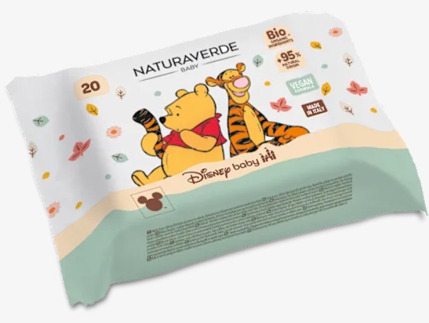 NATURAVERDE DISNEY BABY SALVIETTE 20 PEZZI