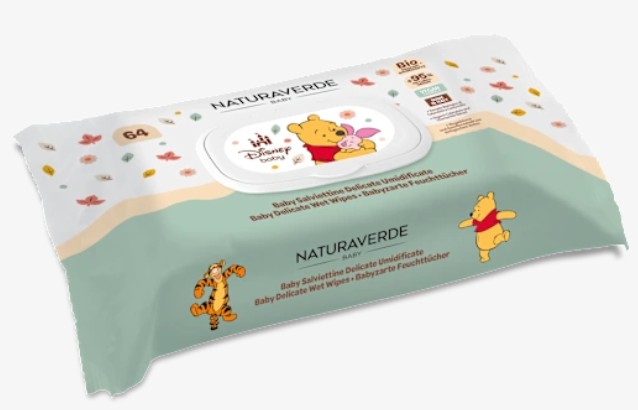 NATURAVERDE DISNEY BABY SALVIETTE 64 PEZZI