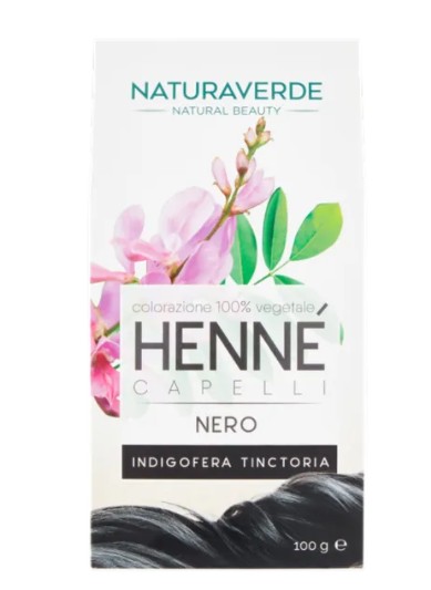 NATURAVERDE HENNE'POLVERE CAPELLI NERO
