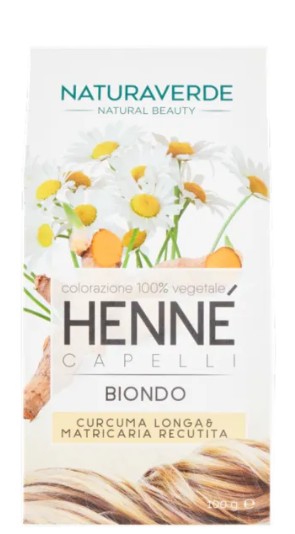 NATURAVERDE HENNE'POLVERE CAPELLI  BIONDO