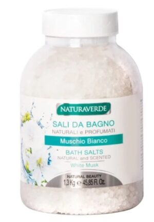 NATURAVERDE SALI DA BAGNO MUSCHIO BIANCO 1300 GR