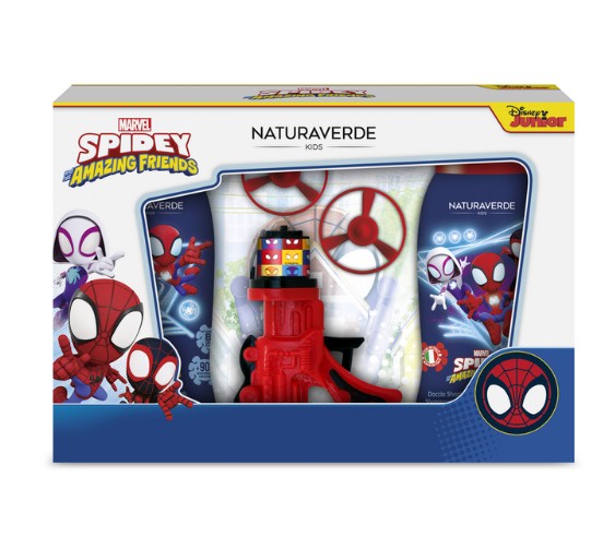 NATURAVERDE SPIDEY CFZ BAGNOSSHIUMA 250ML+DOCCIASCHIUMA 250ML+GIOCO