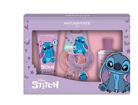 NATURAVERDE STITCH GIFTSET SCRUNCHIES EDT 30ML+BAGNO 100 ML+SCRUN