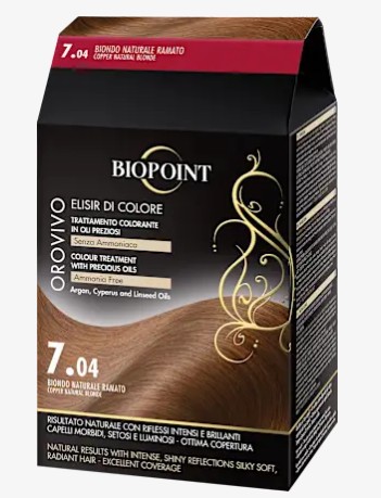 BIOPOINT OROVIVO ELISIR DI COLORE 7,04 BIONDO NATURALE RAMATO