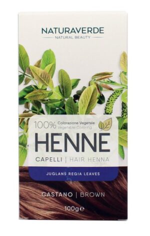 NATURAVERDE HENNE'POLVERE CAPELLI CASTANO