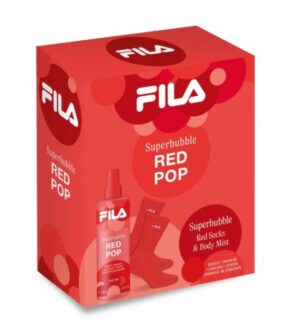 Fila CFZ Superbubble Body Mist Red Pop 250ml con Calze Edizione 2025