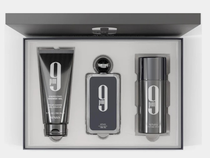 AFNAN CFZ 9 PM EDP 100ML+DEO 150ML+ S/G 150ML