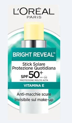 L OREAL BRIGHT REVEAL STICK VISO SPF50+ 9ML